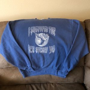 Vintage i survived Ice storm 98 sweatshirt
